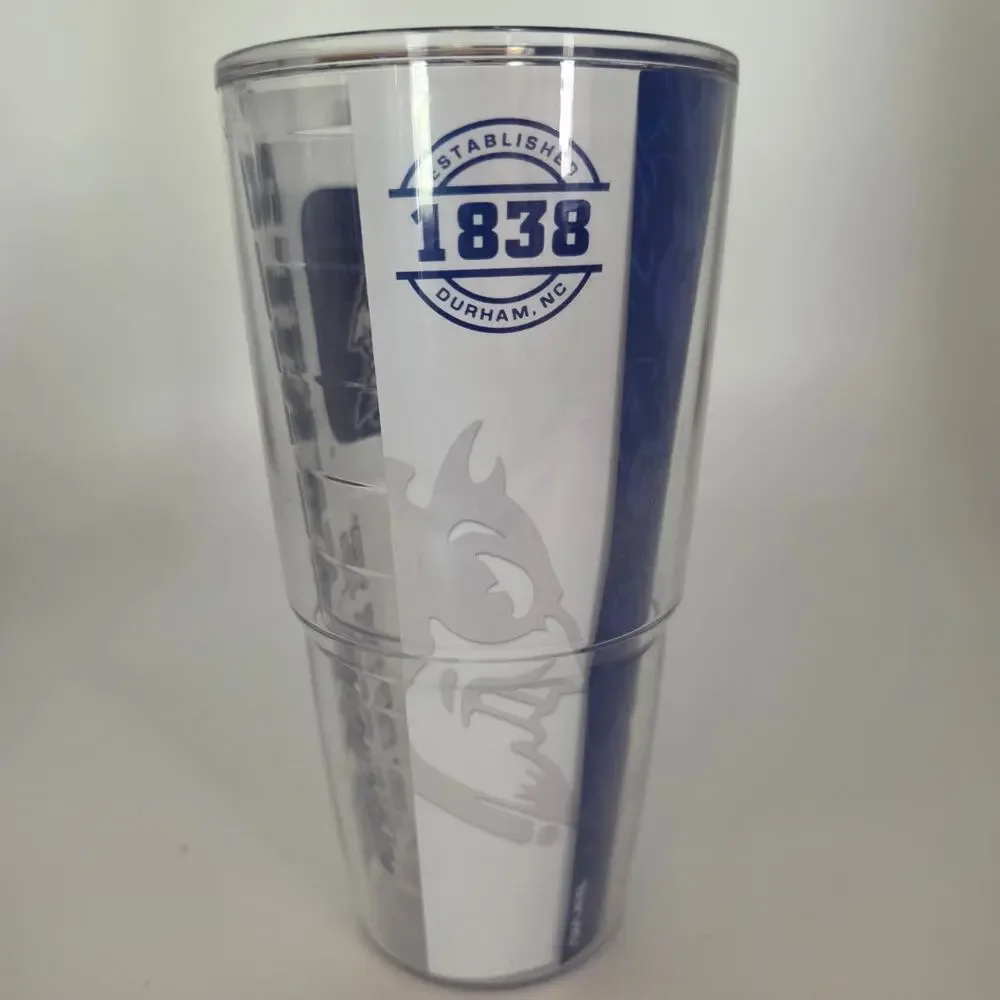 TERVIS Duke University Blue Devils 24oz Insulated Tumbler Blue Clear NO LID